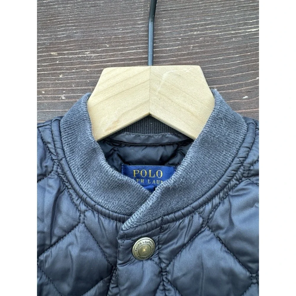 Polo Ralph Lauren Black Quilted Full Zip Jacket‎ Boys Size 4T